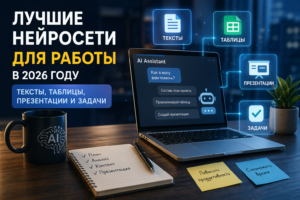 Лучшие нейросети для работы в 2026 году: тексты, таблицы, презентации и задачи